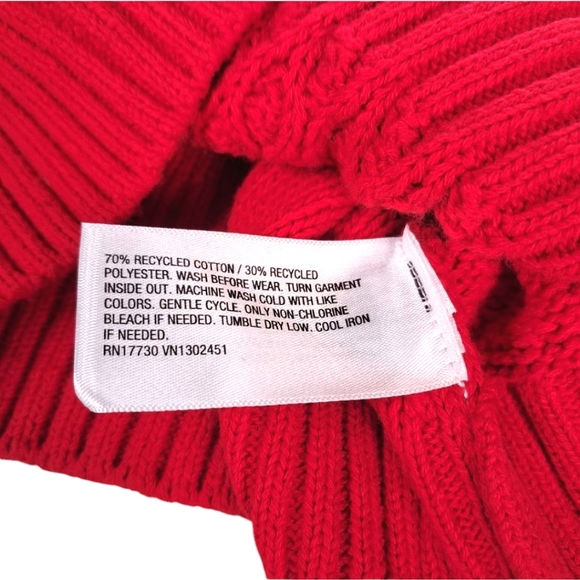 Cat & Jack Red Cable Knit Sweater Size 18 Months - Picture 5 of 5